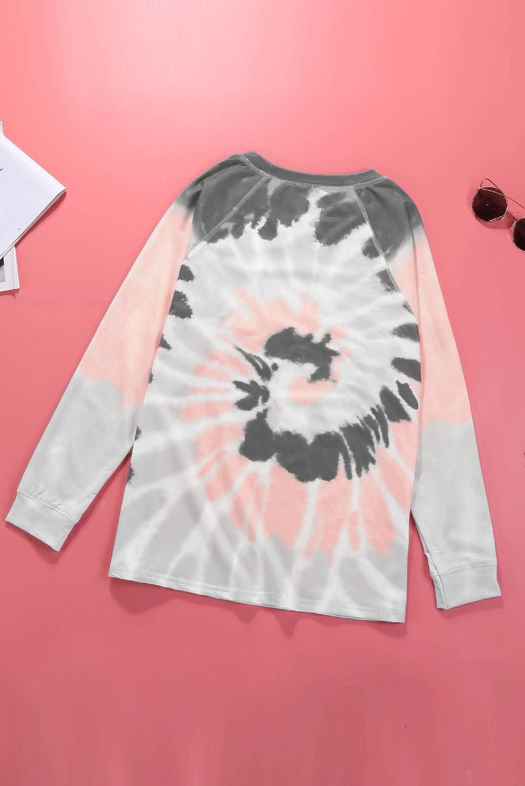 Multicolor Ombre Tie Dye Loose Casual Sweatshirt - Wear and Wander