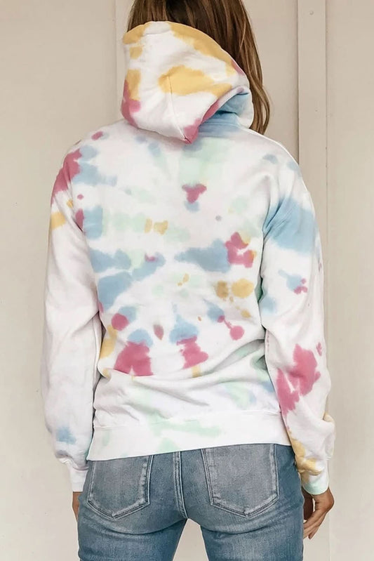 Multicolor Tie Dye Pattern Hoodie - Wear and Wander