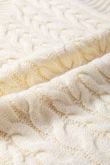 Oatmeal Cable Knit High Neck Sweater Vest - Wear and Wander