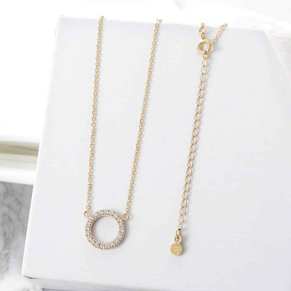 Open Circle Pendant Necklace - Wear and Wander