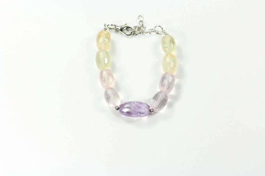 Pastel Sparkles Quartz Stone Bracelet - Wear and Wander