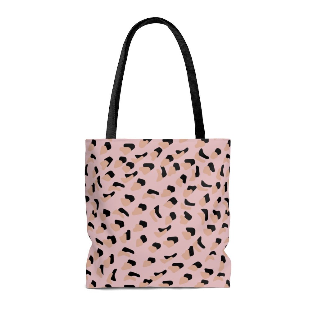 Pink Leopard Print Shopper Tote Bag Medium - Wear n Wander