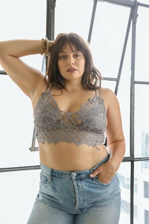 Plus Crochet Lace Longline Bralette - Wear and Wander