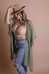 Plus Crochet Lace Longline Bralette - Wear and Wander