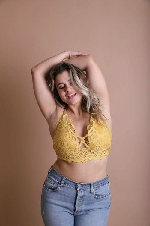 Plus Crochet Lace Longline Bralette - Wear and Wander