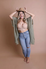 Plus Crochet Lace Longline Bralette - Wear and Wander