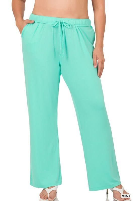 Plus Drawstring Lounge Pants - Wear and Wander