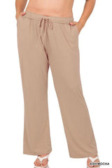 Plus Drawstring Lounge Pants - Wear and Wander