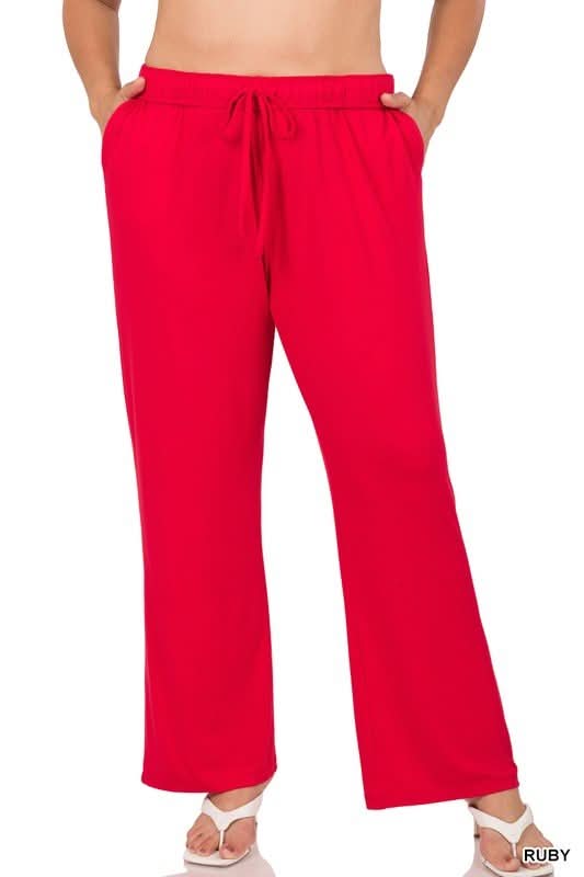 Plus Drawstring Lounge Pants - Wear and Wander