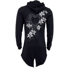 PURE OF HEART - Ladies Fish Tail Full Zip Hoody - Zip Sleeve - Wear and Wander