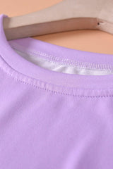 Purple Blue Color Block Tie Dye Pullover Sweatshirt - Wear and Wander