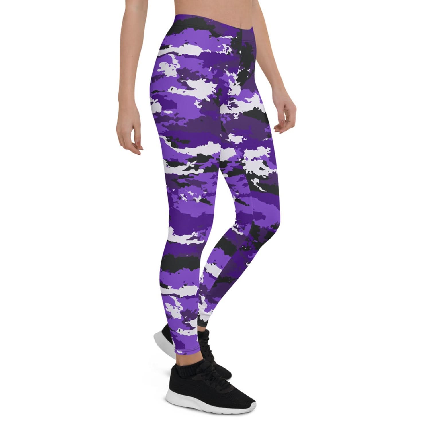 Purple Camo Leggings for Women - Wear and Wander
