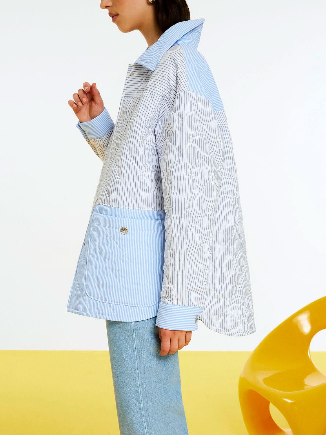 Quilted Oversized Shirt Jacket - Wear and Wander