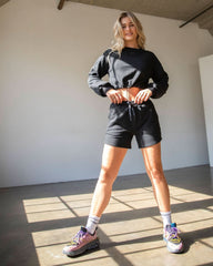 Rebody Puff Sleeve Crop Sweatshirt - Wear and Wander