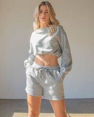 Rebody Puff Sleeve Crop Sweatshirt - Wear and Wander