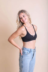 Ribbed Keyhole Bralette - Wear and Wander