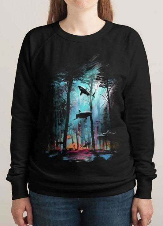 SHARK FOREST WOMEN Printed SWEAT SHIRT - Wear and Wander