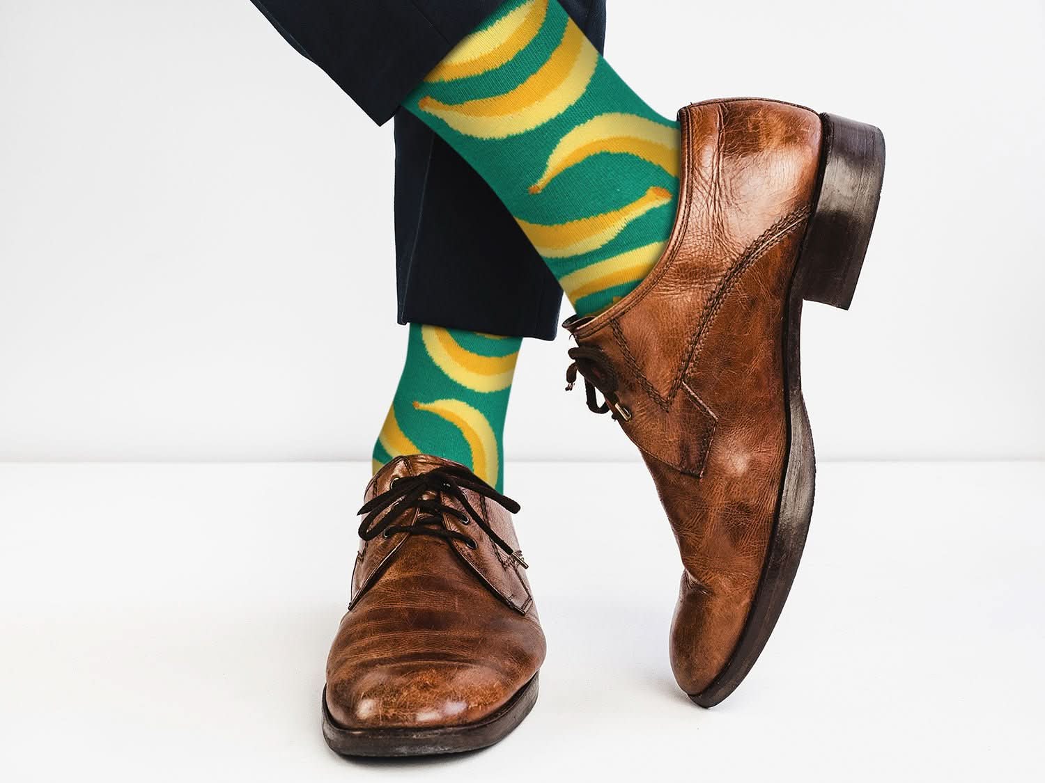 Sick Socks β Bananas β Favorite Foods Casual Dress Socks - Wear and Wander