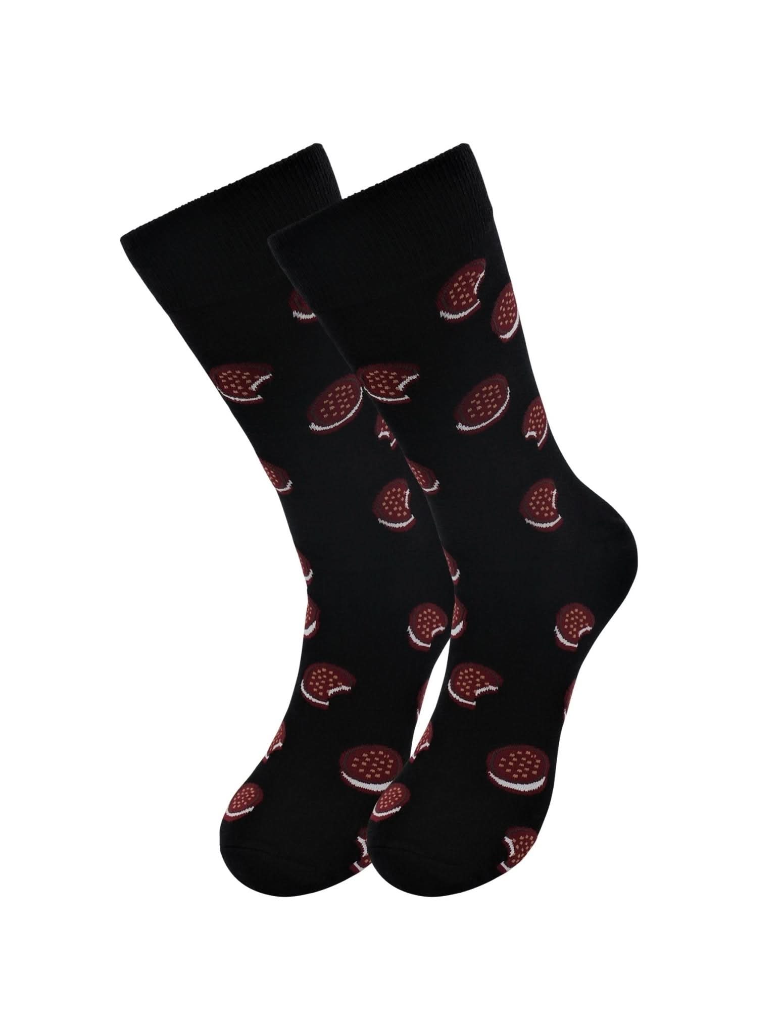 Sick Socks – Cookie – Favorite Foods Casual Dress Socks - Wear and Wander