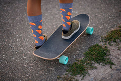 Sick Socks – Orange – Down on the Farm Socks For Men and Women - Wear and Wander