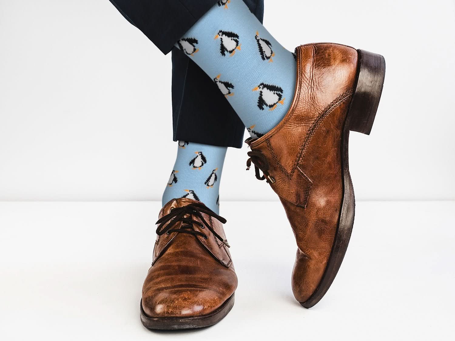 Sick Socks - Penguin - Exotic Animals Casual Dress Socks - Wear and Wander