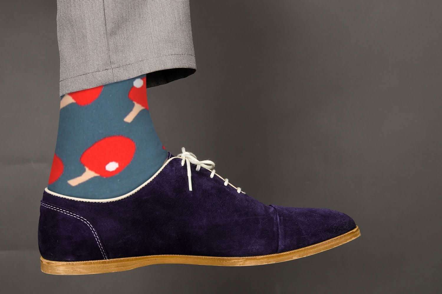 Sick Socks – Ping - Pong – Off The Wall Casual Dress Socks - Wear and Wander