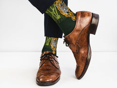 Sick Socks β Tiger(Green) β Exotic Animals Socks - Wear and Wander