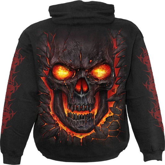SKULL LAVA - Hoody Black - Wear and Wander