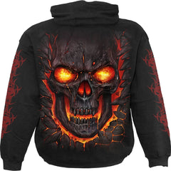 SKULL LAVA - Hoody Black - Wear and Wander