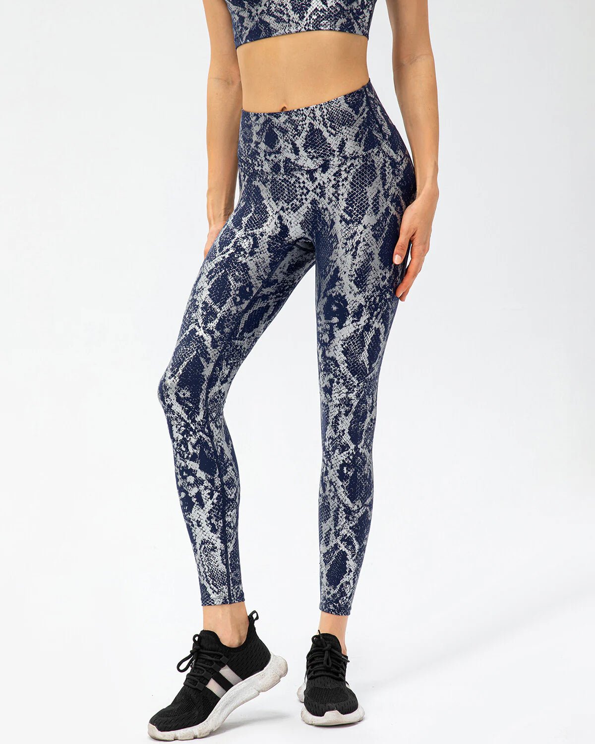 Snake Print High - Waisted Sculpting Leggings - Wear n Wander