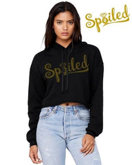 Spoiled Crop Top Hoodie - Wear and Wander