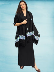 Spring Bloom Embroidered Wool Wrap - Wear and Wander