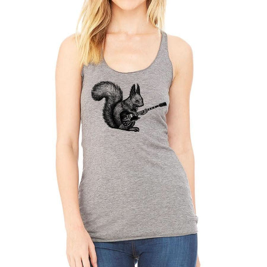 Squirrel Playing Guitar Racerback - Wear and Wander
