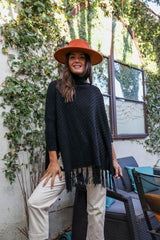 Sweater Weather Roll - Neck Poncho - Wear and Wander