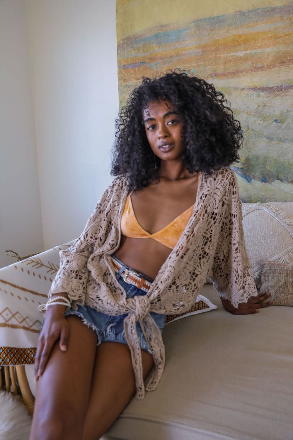 Tie - Dye Triangle Style Bralette - Wear and Wander