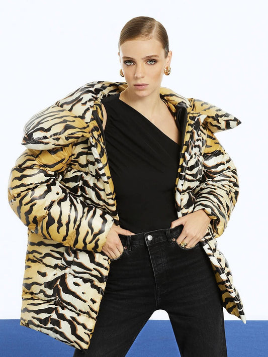 Tiger Print Puffer - Wear and Wander