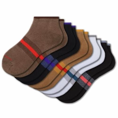 Tipped Cushioned Arch Support No Show Ankle Hi Performance Cotton - Wear and Wander