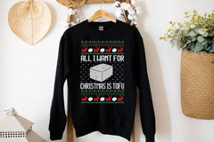 Tofu for Santa Christmas Sweatshirt - Wear and Wander