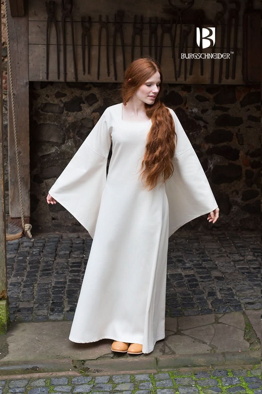 Trumpet Sleeve Under Dress Klara Natural - Wear and Wander