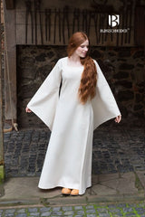 Trumpet Sleeve Under Dress Klara Natural - Wear and Wander