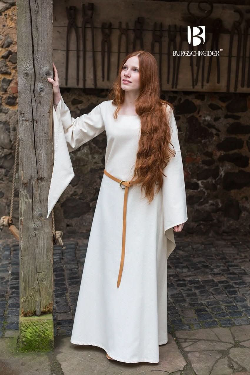 Trumpet Sleeve Under Dress Klara Natural - Wear and Wander