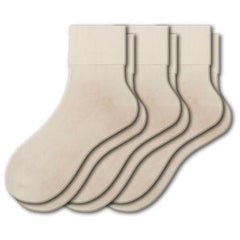 Turn Cuff Organic Cotton Seamless Toe 3 pair Pack | No Toe Seam Socks - Wear and Wander