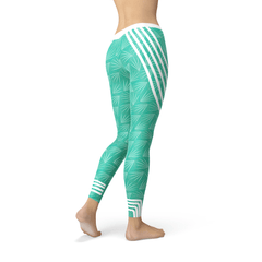 Turquoise Sports Leggings - Wear and Wander