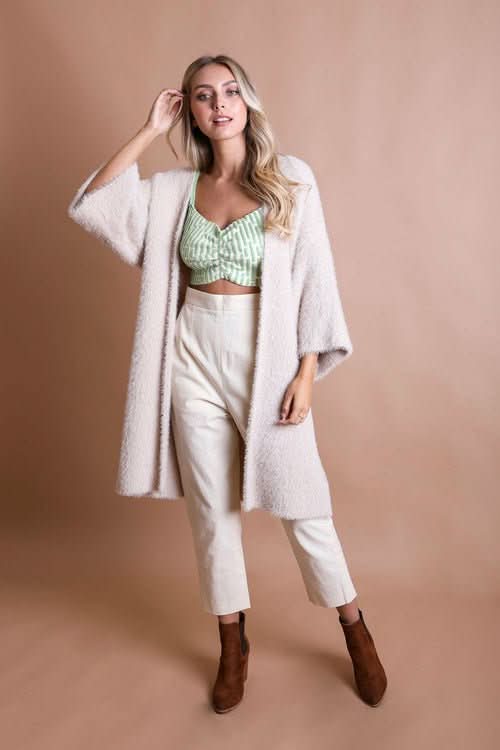 Ultra - Soft Luxe Mohair Knit Cardigan - Wear and Wander