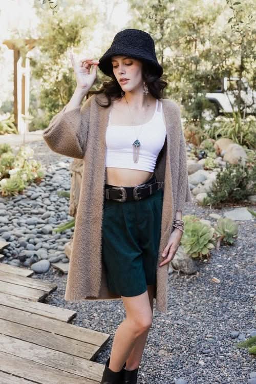 Ultra - Soft Luxe Mohair Knit Cardigan - Wear and Wander