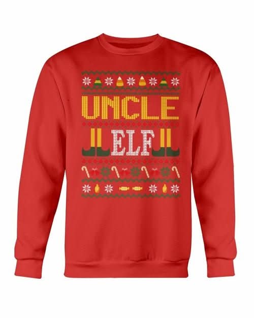 Uncle Elf Christmas Sweatshirt - Wear and Wander