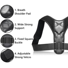 Unisex Adjustable Back Posture Corrector - Wear and Wander