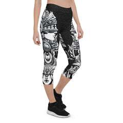 Valkyrie Capri Leggings for Women - Wear and Wander