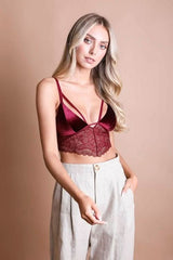Velvet Lace Bralette - Wear and Wander