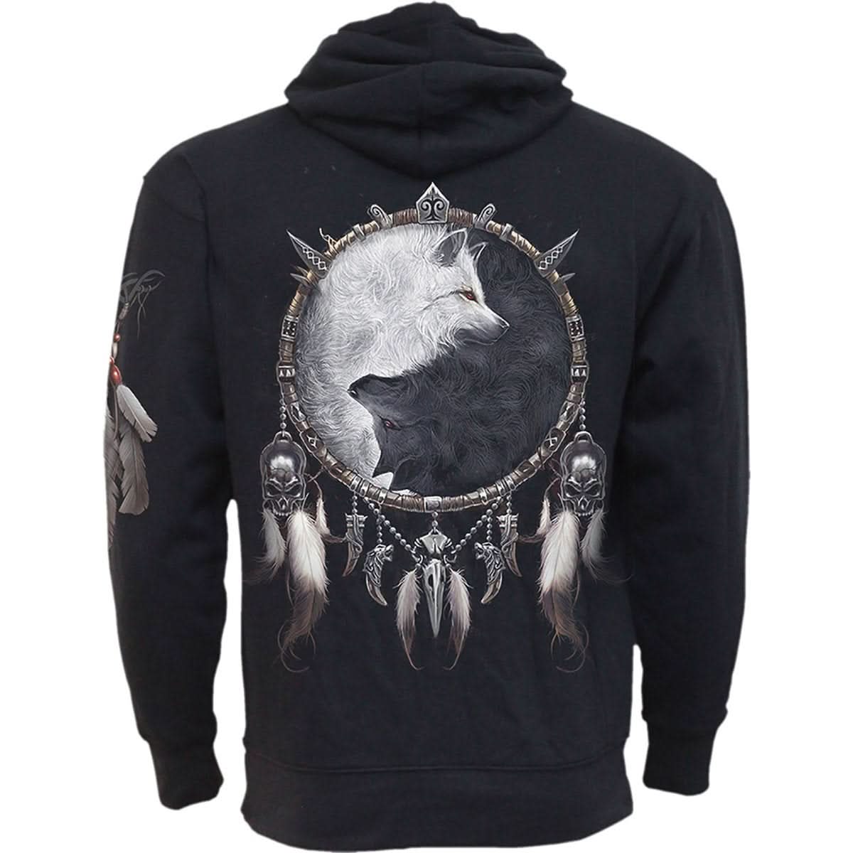 WOLF CHI - Side Pocket Hoody Black - Wear and Wander